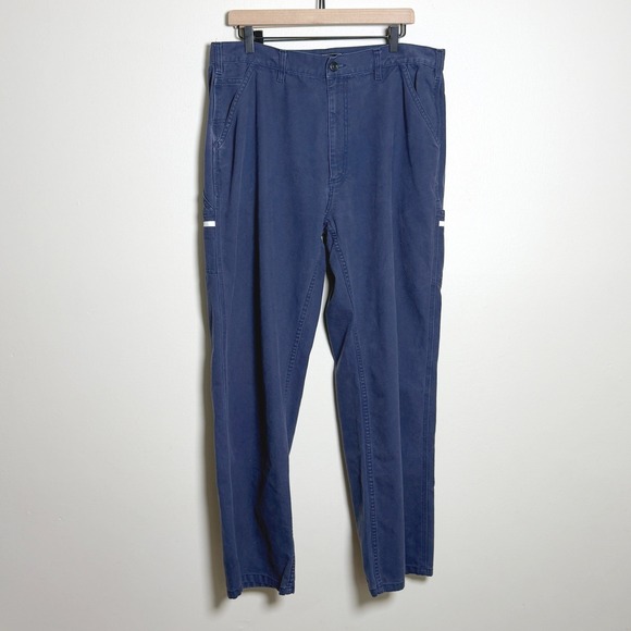 oobe Other - oobe Mens 100% Cotton Pants 38/34 Blue Canvas Utility Carpenter